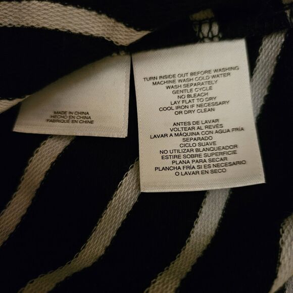 Anne Klein Navy & White Horizontal Stripe Sleeveless Pullover Top Women’s M NWT - Picture 8 of 9